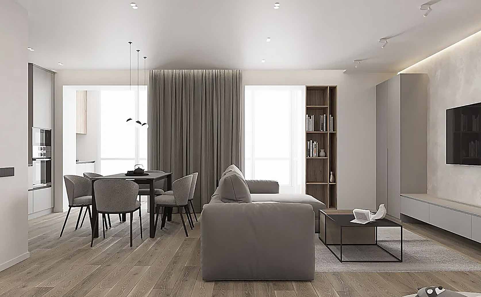 Salon ve yemek alanı - temsili görsel